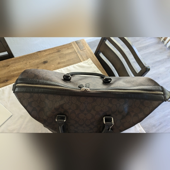 Coach Luggage Signature Canvas Brown Leather. - Picture 7 of 16